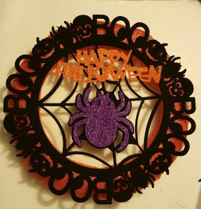 $5 DIY Halloween Wreath. ©MrsEnginerd